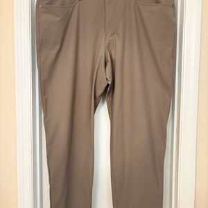 Lululemon ABC Pants Mens Size 40 Khaki Chino Office Casual Athleisure 106259